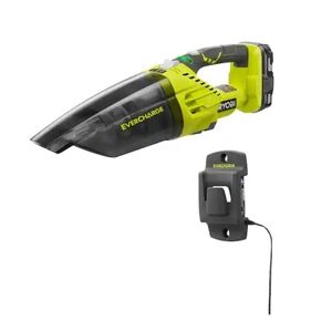 Ryobi ONE+ 18V Lithium-Ion Cordless EVERCHARGE Hand Vacuum Kit